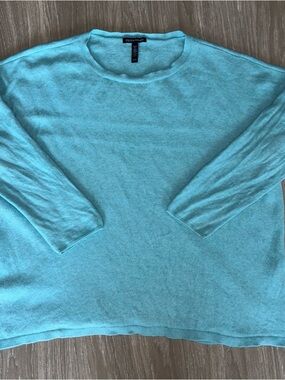 Eileen Fisher Light Turquoise Crewneck Sweater